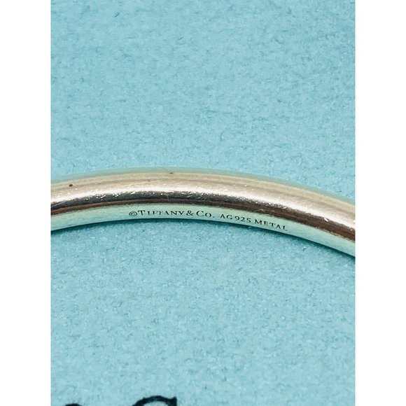 Retired Return To Tiffany & Co. Rubedo Circle Edge Cuff Bracelet Sterling Silver - Picture 7 of 8